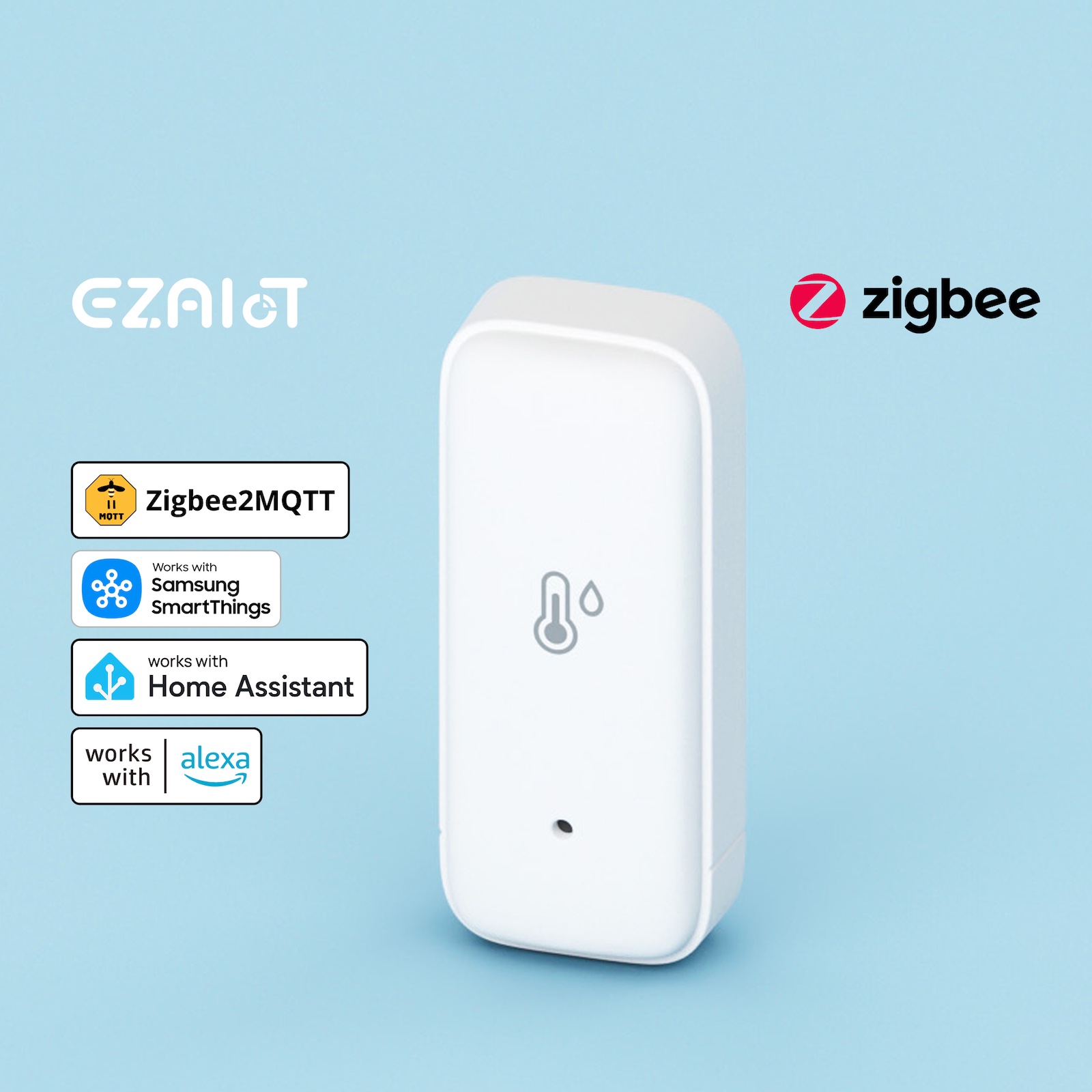 Digital Hygrometer Probe - Tuya Smart Zigbee 3.0 온도 습도
