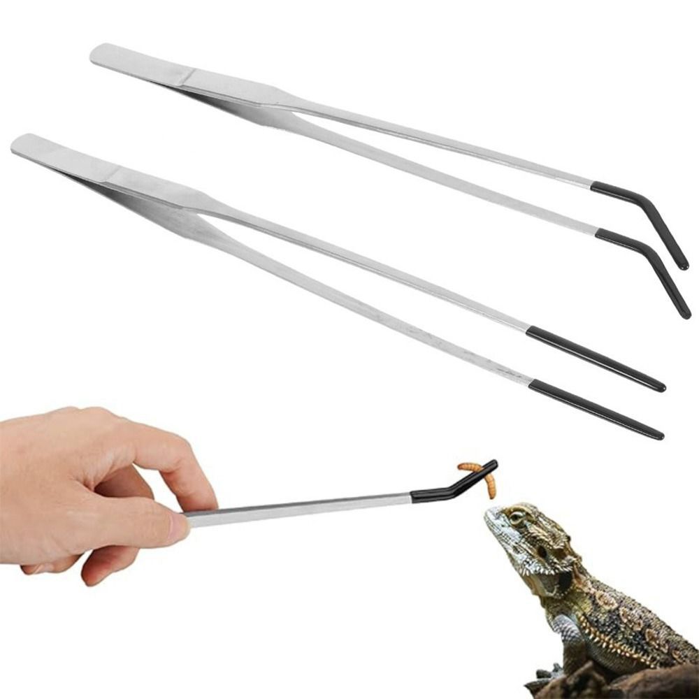 Feeding Tong Stainless - 2개입 스테인리스 스틸 수족관 먹이 공급