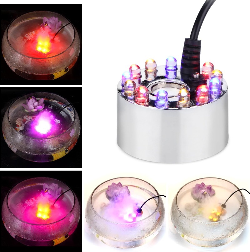 초음파 안개 제조기 안개 USB 가습기 다채로운 LED - Terrarium Fogger Ultrasonic 리뷰 및 가격