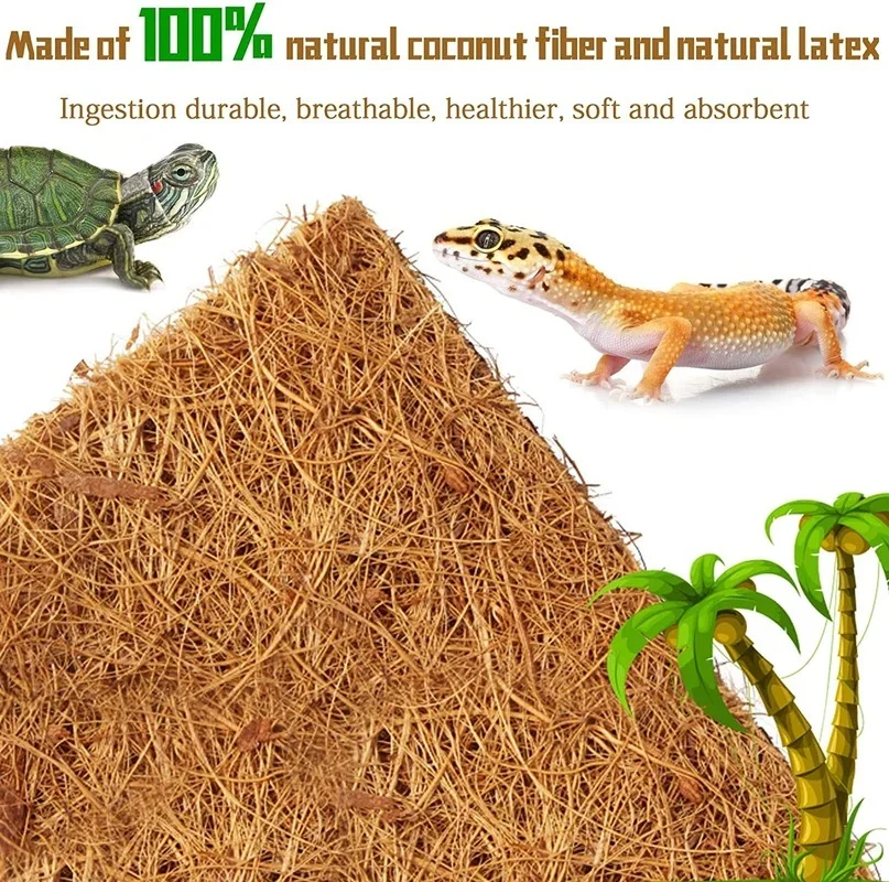 파충류 카펫 천연 코코넛 섬유 코이어 매트 애완동물 테 - Substrate Coconut Fiber 리뷰 및 가격